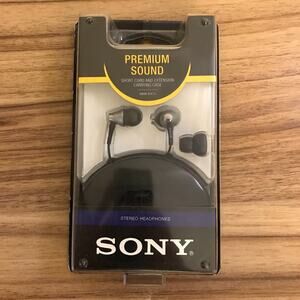 NIB Sony MDR-EX75 Wired Earbuds Black